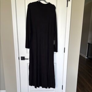 Element Black Long Sleeve Mock Neck Sweater Dress